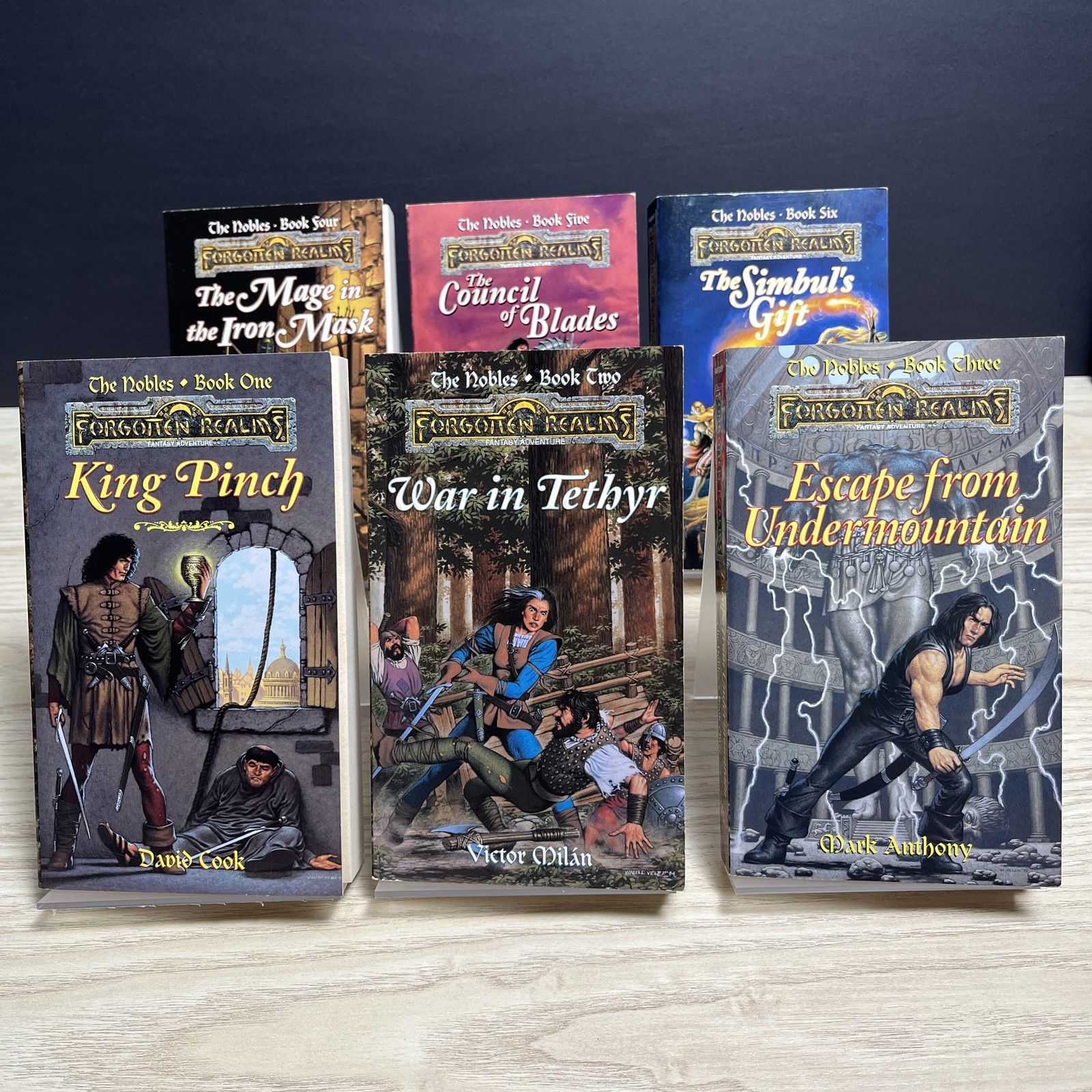 Forgotten Realms: Complete 1st Edition Nobles Series 1-6, Vintage D&D MMPB Lot