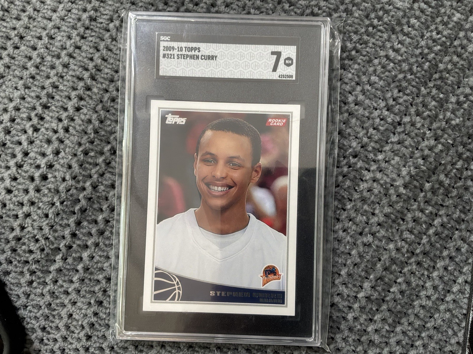STEPHEN CURRY 2009-10 TOPPS ROOKIE CARD #321 NM SGC 7 WARRIORS RC STEPHEN CURRY 2009-10 TOPPS ROOKIE CARD #321 NM SGC 7 WARRIORS RC