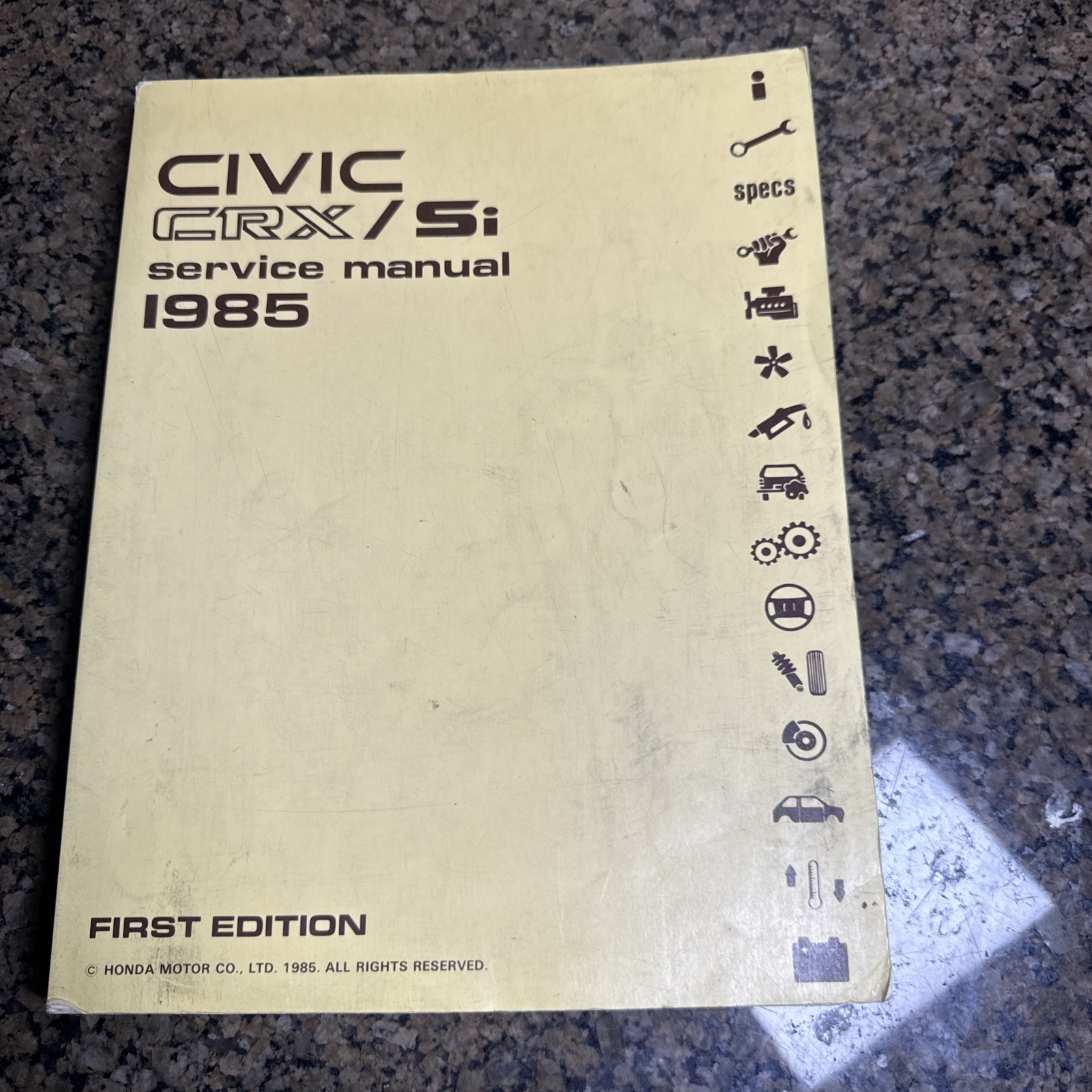 1986 Honda Civic CRX Si Service Shop Repair Manual Hatchback Sedan 1.5L 4 Cyl 1986 Honda Civic CRX Si Service Shop Repair Manual Hatchback Sedan 1.5L 4 Cyl