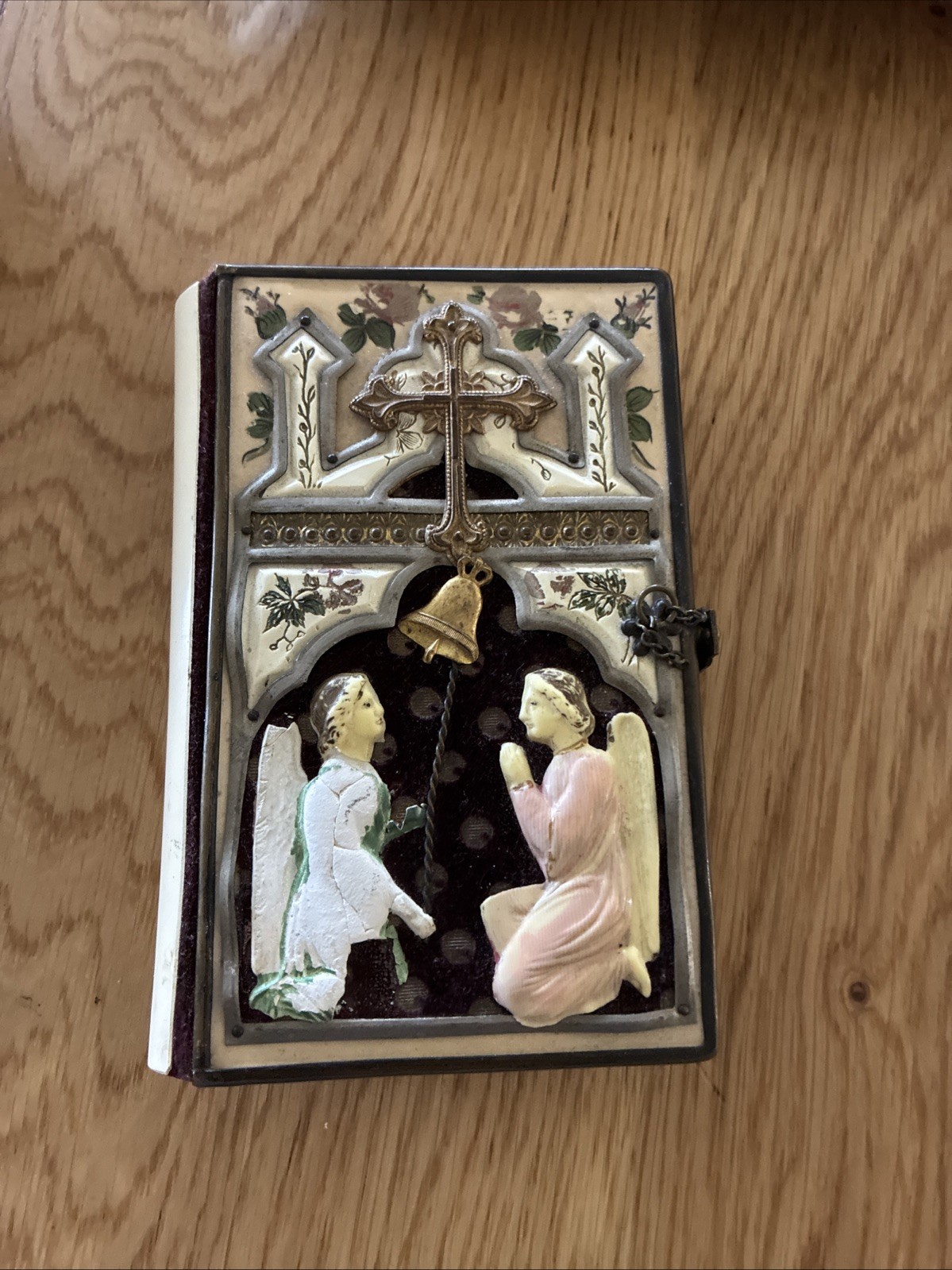 Antique 1908 Hungarian Catholic Prayer Book Celluloid Hardcover Brass Clasp Antique 1908 Hungarian Catholic Prayer Book Celluloid Hardcover Brass Clasp