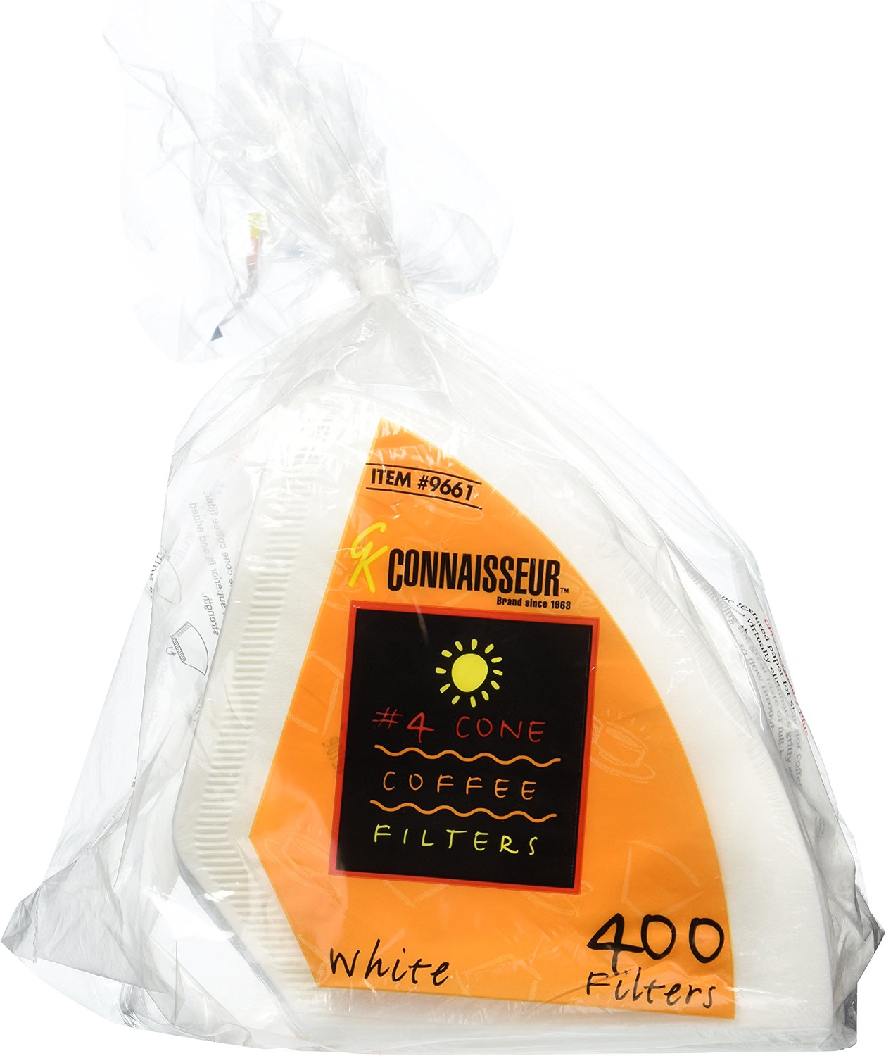 Rockline Industries #9661 Cone Coffee Filters White 400 Count Disposable Paper Rockline Industries #9661 Cone Coffee Filters White 400 Count Disposable Paper
