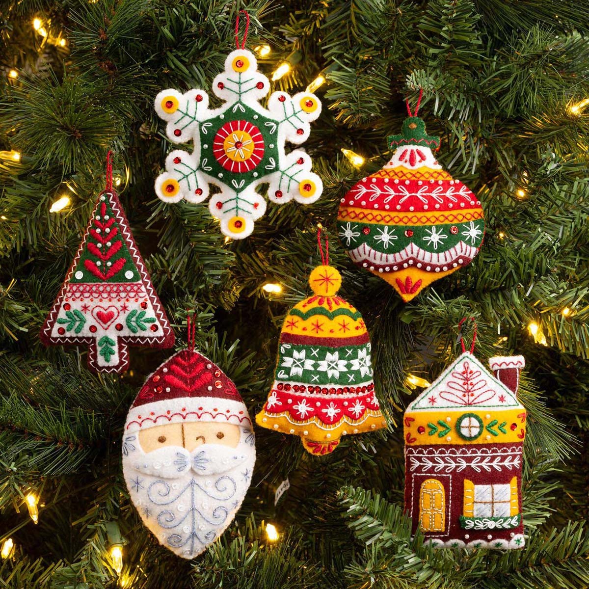 Bucilla® Santa's Nordic Felt & Sequin Kit Bucilla® Santa's Nordic Felt & Sequin Kit