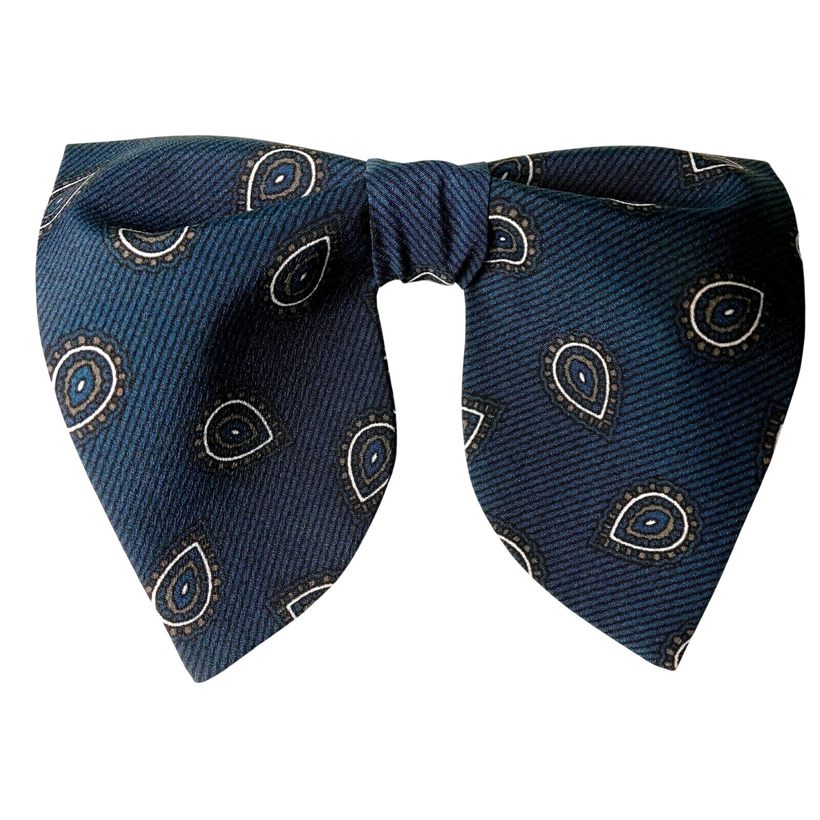 Mens Dark teal Paisley Pre-Tied Bow Tie Adjustable Formal Wedding Neckwear Mens Dark teal Paisley Pre-Tied Bow Tie Adjustable Formal Wedding Neckwear