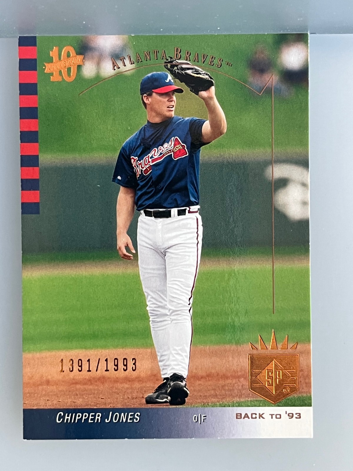 2003 SP Authentic #127 Chipper Jones #/1993 2003 SP Authentic #127 Chipper Jones #/1993