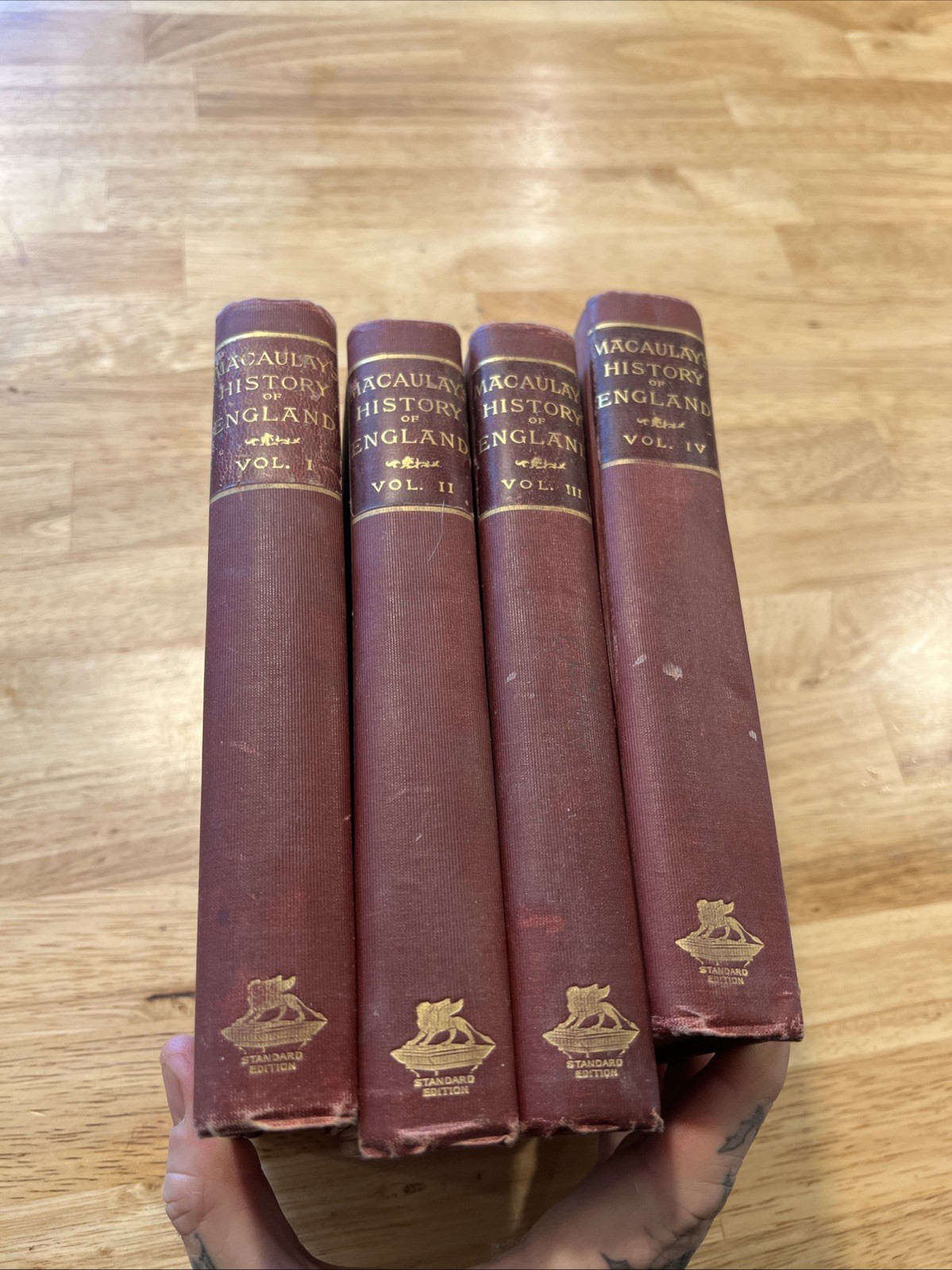 History of England Thomas Macaulay Complete 4 Volume Set