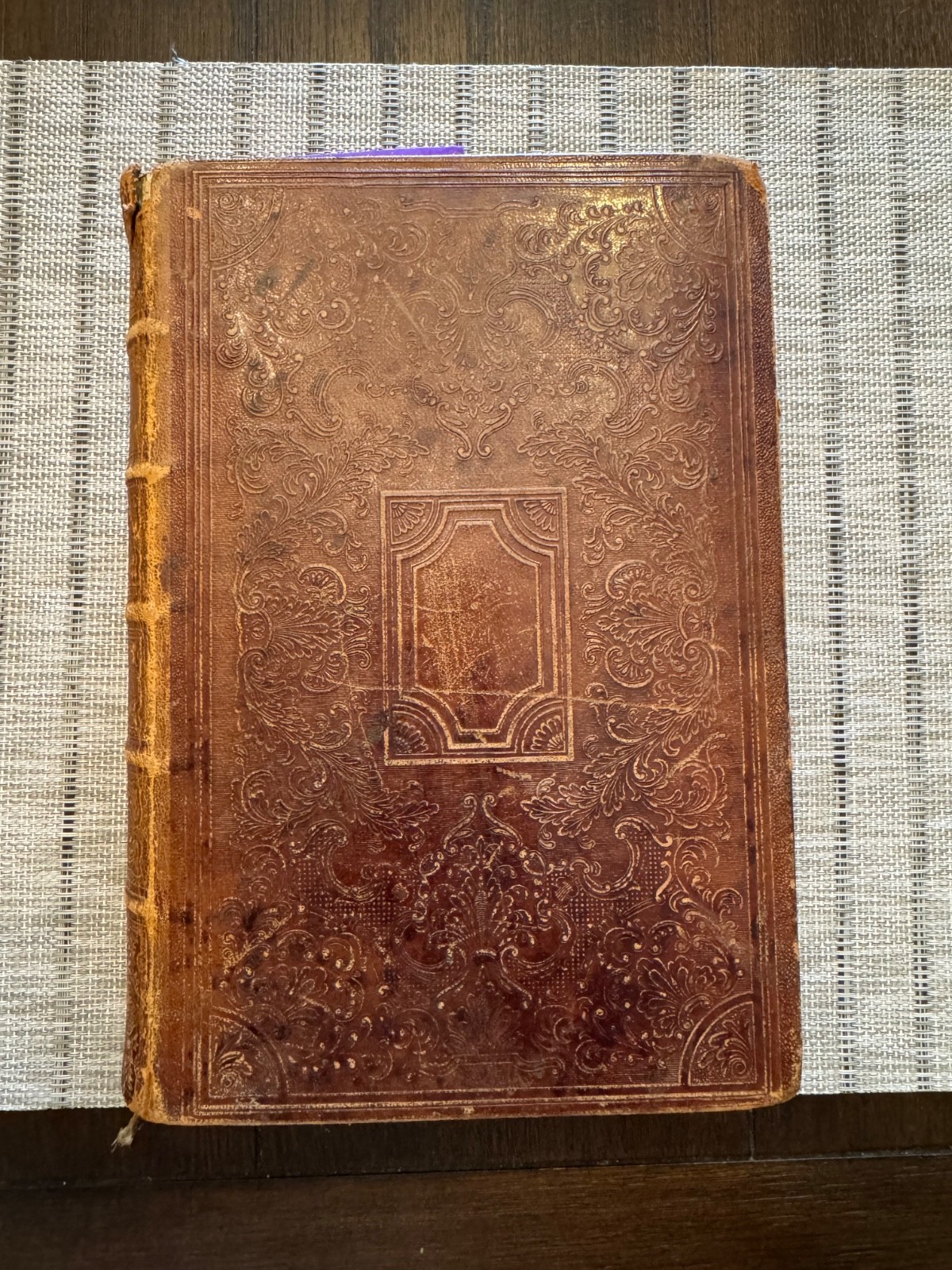 1857 Bible Rev Oscar F Chase 1863 Presented Mason Michigan Methodist Provenance