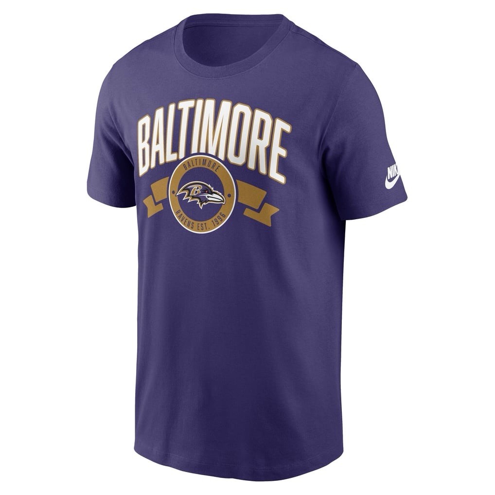 Men\'s Nike Purple Baltimore Ravens Rewind Front and Back Hit T-Shirt XL NWT Men\'s Nike Purple Baltimore Ravens Rewind Front and Back Hit T-Shirt XL NWT