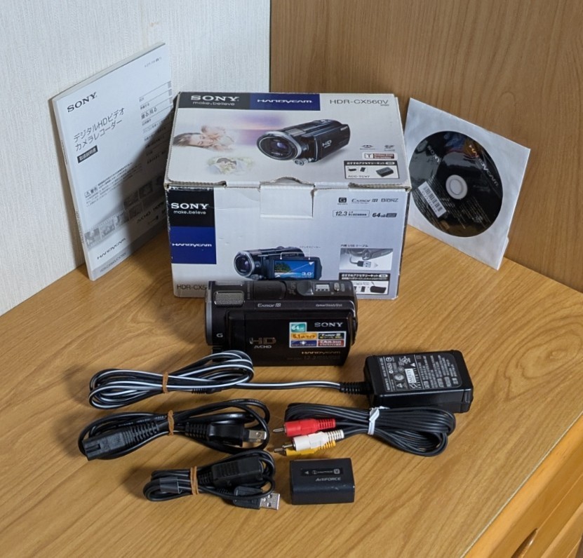 SONY HDR-CX560V Handycam Camcorder NightShot Full HD Japanese only Excellent+