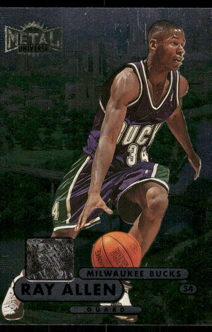 1997-98 Metal Universe Ray Allen #22 Milwaukee Bucks