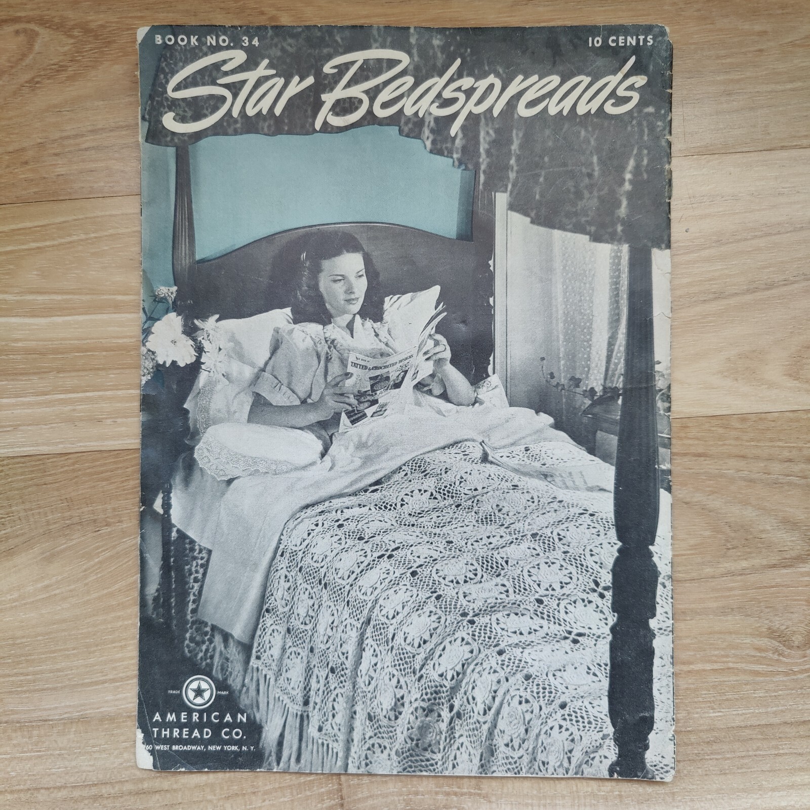 RARE 1951 Vtg Star Bedspreads Knitting & Crochet Star Book No. 34 RARE 1951 Vtg Star Bedspreads Knitting & Crochet Star Book No. 34