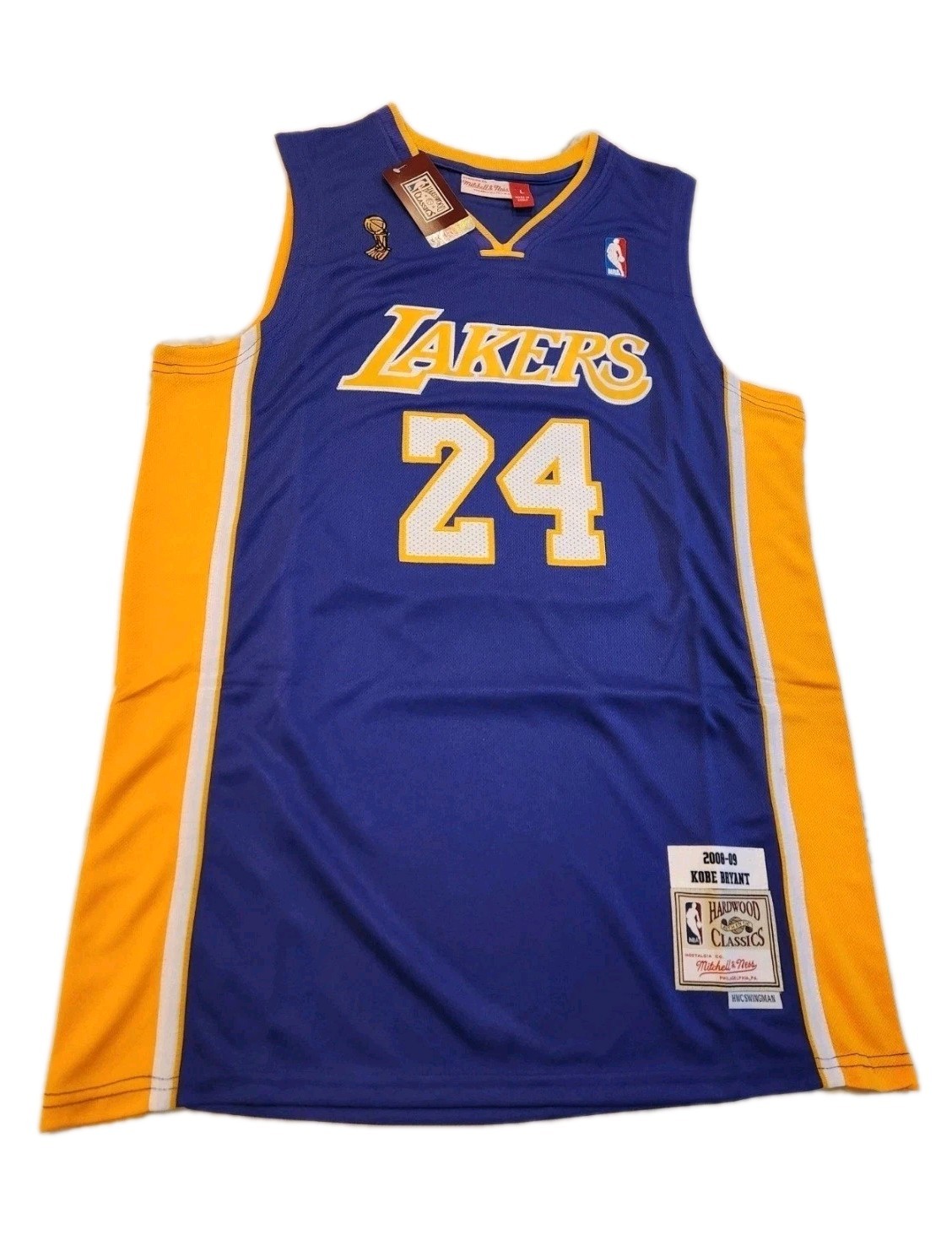 Mitchell & Ness 🔥 Kobe Bryant 🔥 #24 Lakers NBA Finals 2008-09 Jersey Men\'s LG