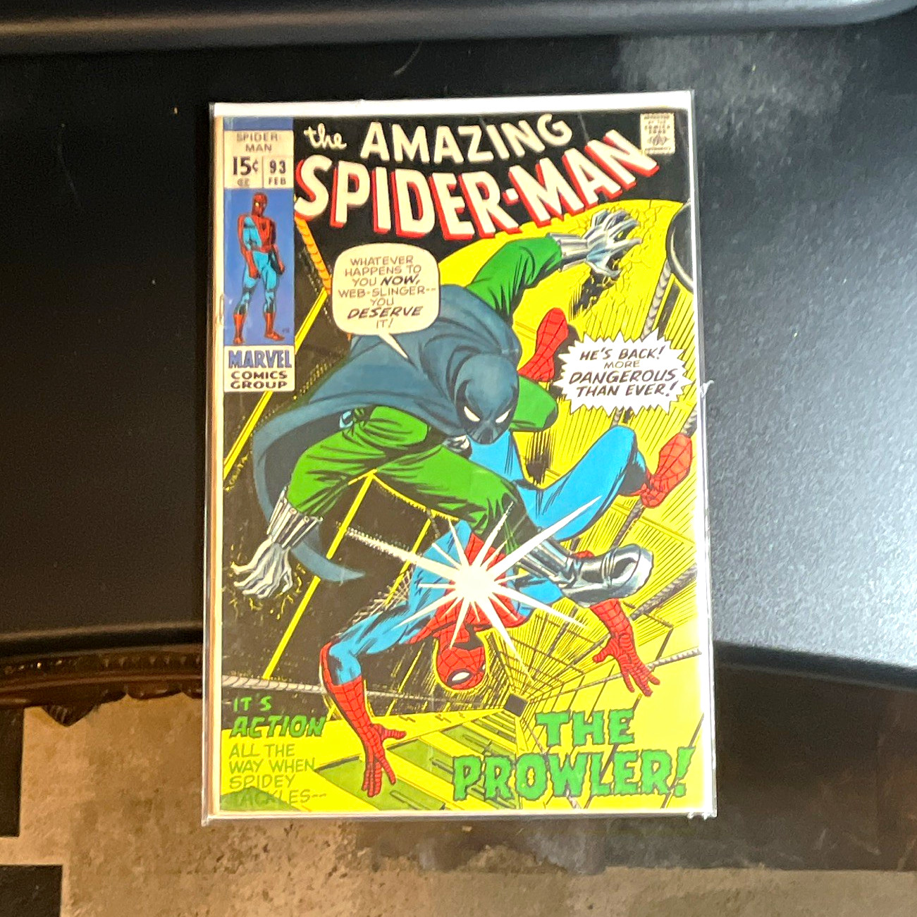Marvel Comics Group The Amazing Spider-Man #93 Spider-Man/Prowler Stan Lee