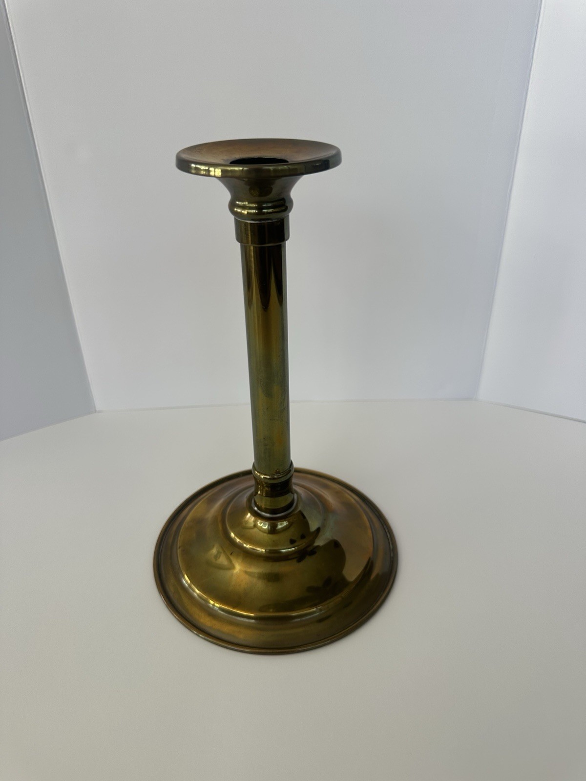 Vintage P&L Ultra Glass Through Hat Magic Prop Brass Candlestick Gimmick Vintage P&L Ultra Glass Through Hat Magic Prop Brass Candlestick Gimmick