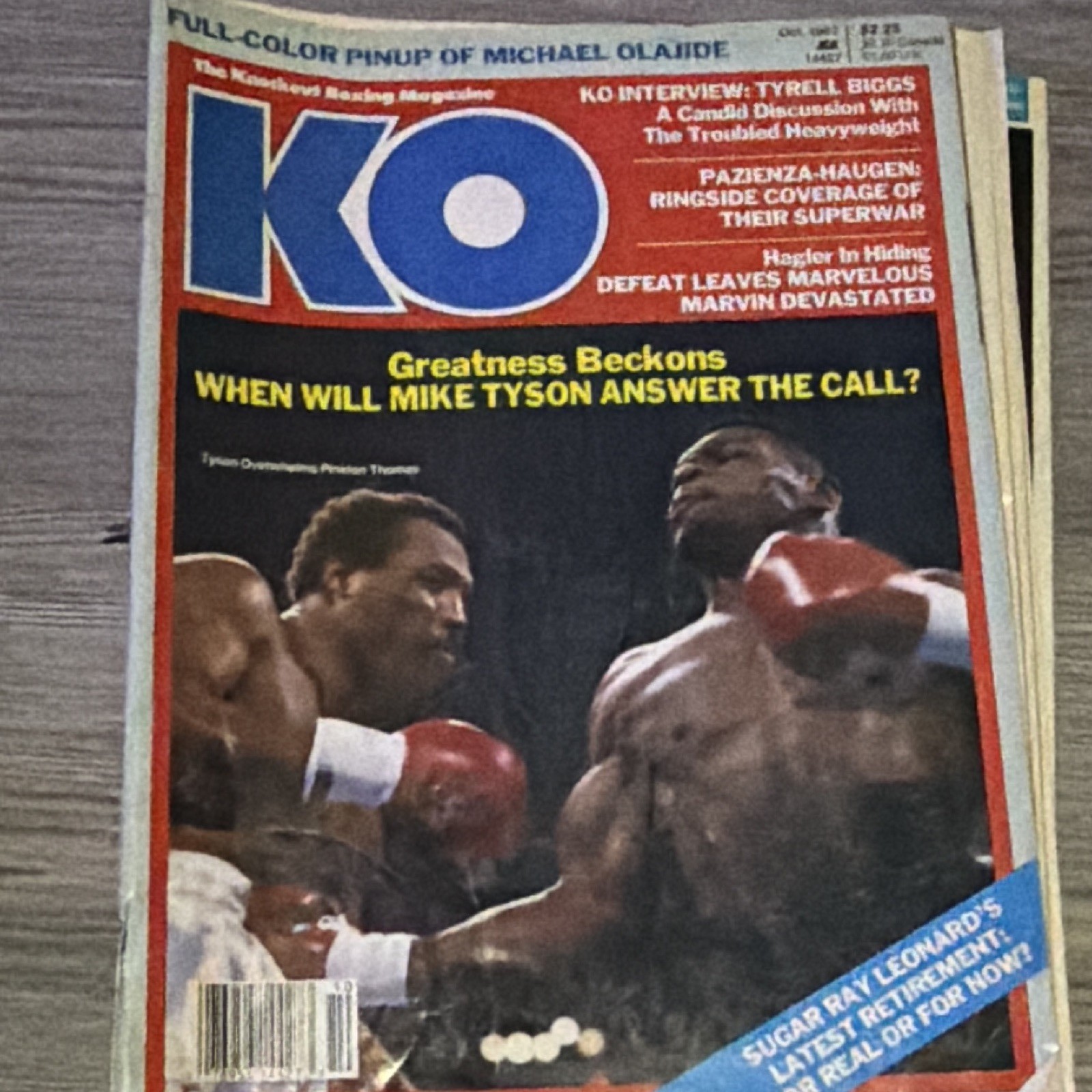 KO The Knockout Boxing Magazine 1986/87/88 lot of 6 Mike Tyson Cover Vintage KO The Knockout Boxing Magazine 1986/87/88 lot of 6 Mike Tyson Cover Vintage