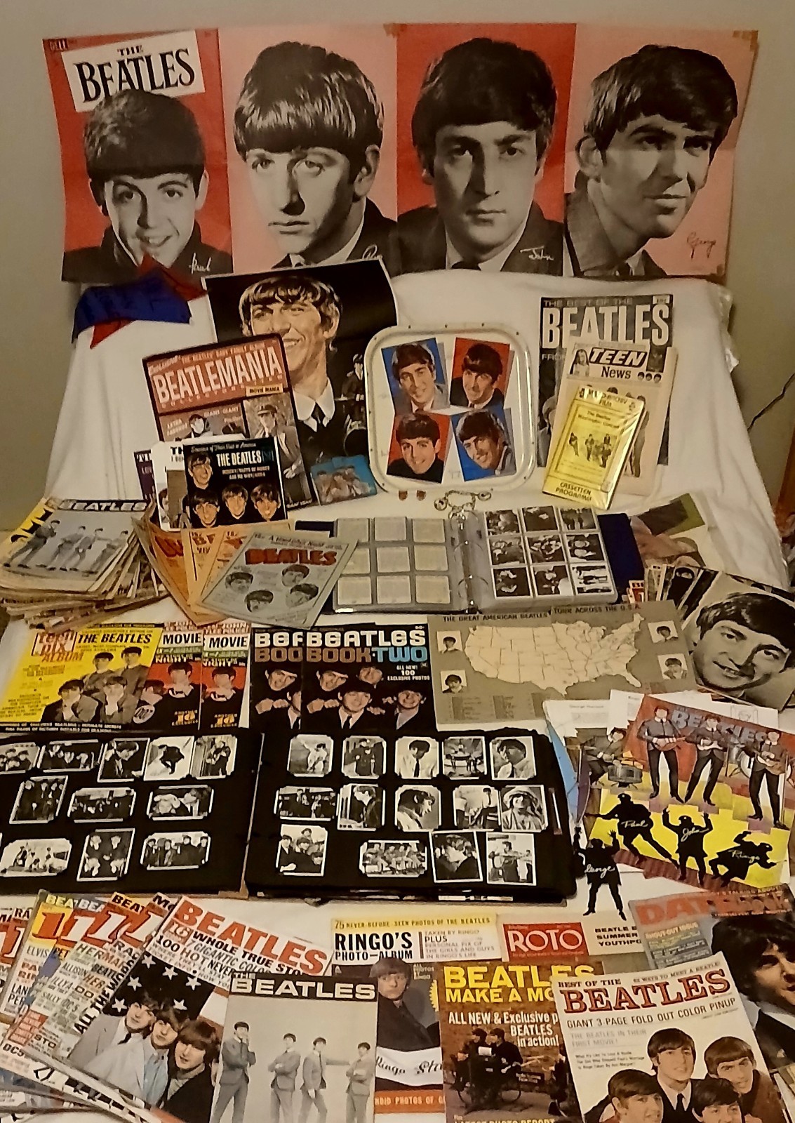 Beatles 1960s Mega Collection Cards Magazines Records Photos Memorabilia READ