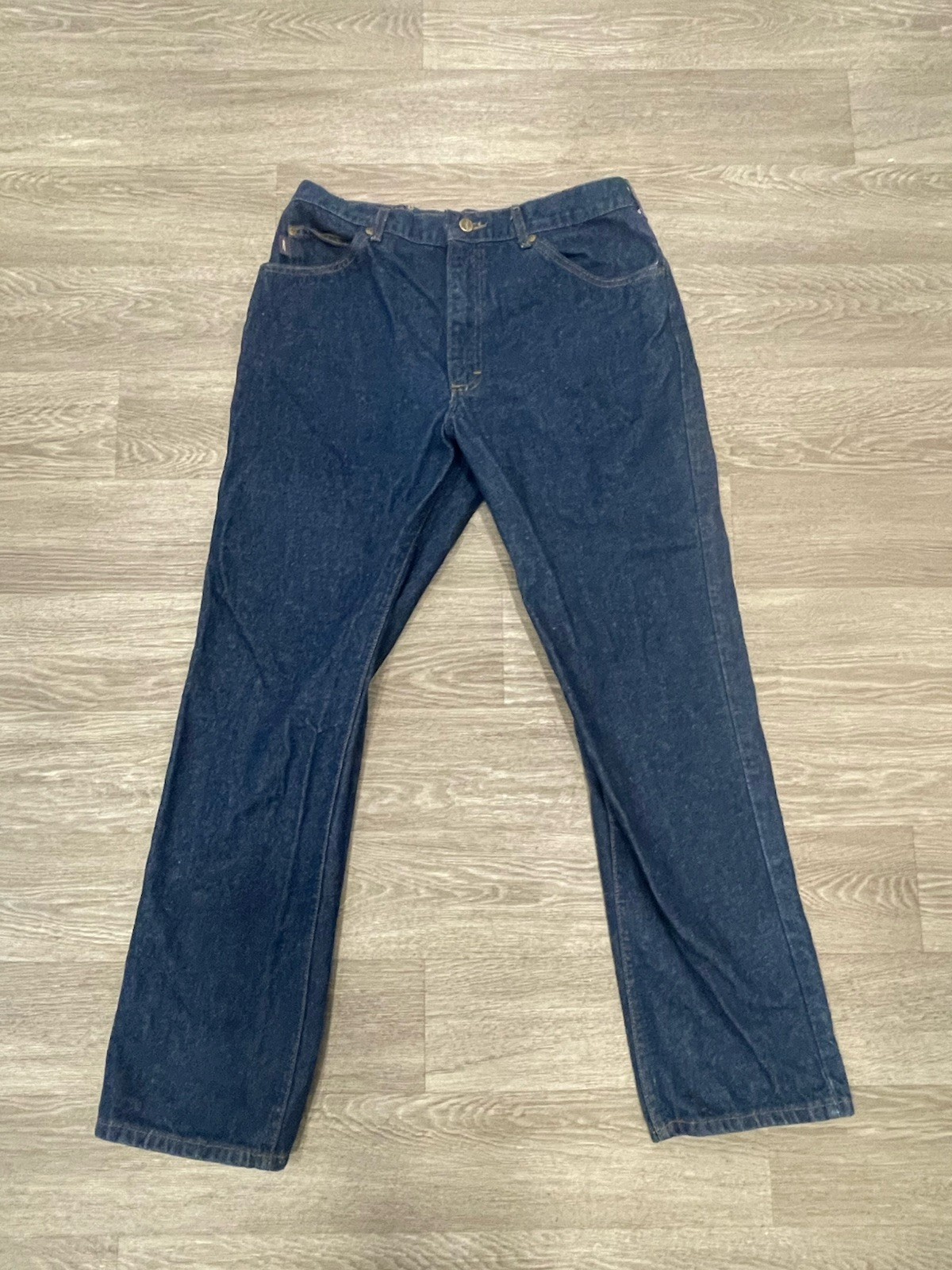 Vintage Riders by Lee Jeans 34x30 Classic Straight Leg Blue Denim