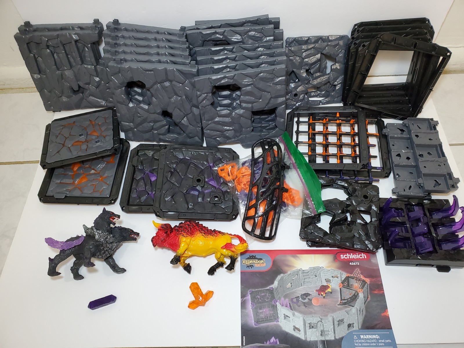 Schleich ELDRADOR Creatures BattleCave Arena: Lava vs Shadow 100% Complete 42673