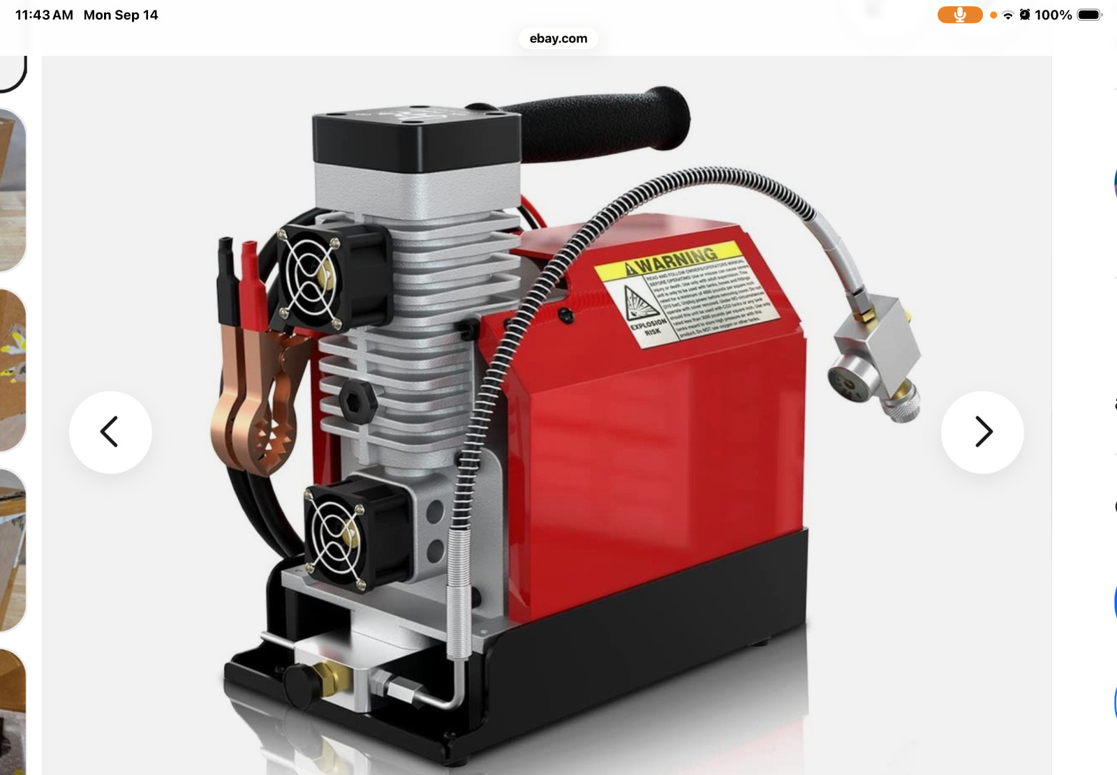 GX Pump GXE-CS2 4500 PSI 12V Compressor Pump new sealed GX Pump GXE-CS2 4500 PSI 12V Compressor Pump new sealed