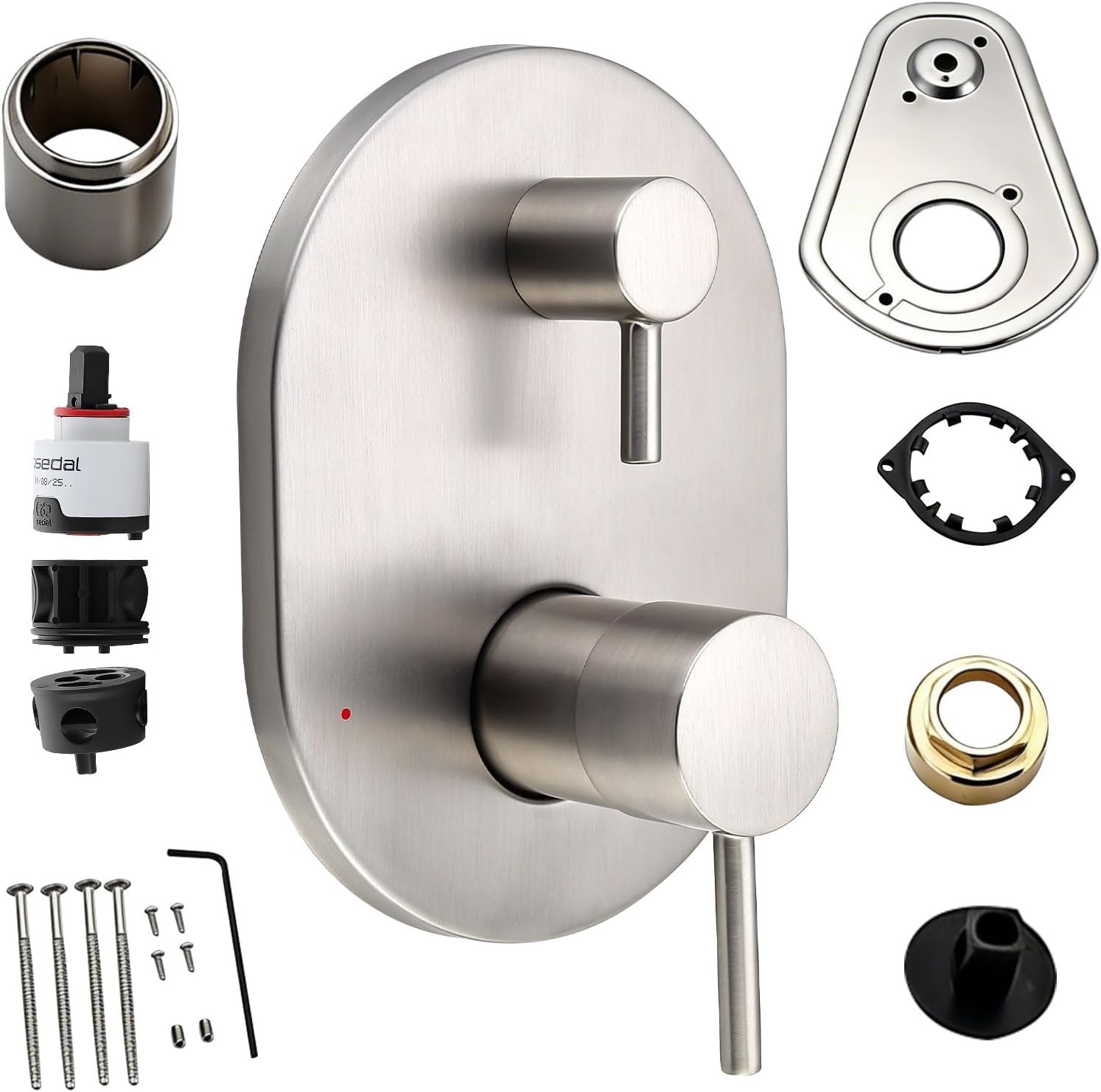 UT3290BN Brushed Nickel Shower Valve Trim Kit Compatible with Moen Align M-CORE