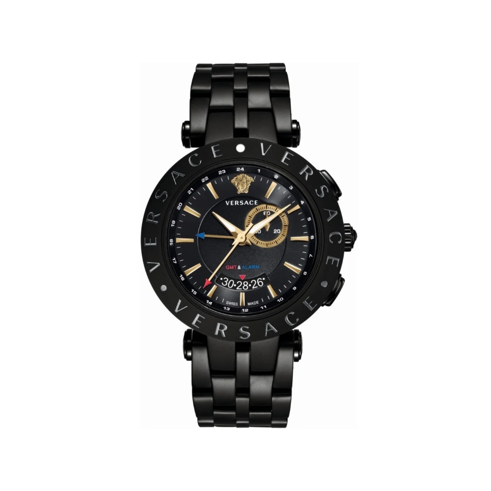 BRAND NEW VERSACE V-RACE GMT BLACK MEN' WATCH- 29G60D009S060 RETAIL: $2,395 BRAND NEW VERSACE V-RACE GMT BLACK MEN' WATCH- 29G60D009S060 RETAIL: $2,395