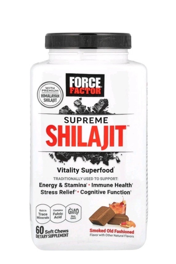 3 PACK - Force Factor Supreme Shilajit Smoked Old Fashioned, 60 Soft Chews 3 PACK - Force Factor Supreme Shilajit Smoked Old Fashioned, 60 Soft Chews