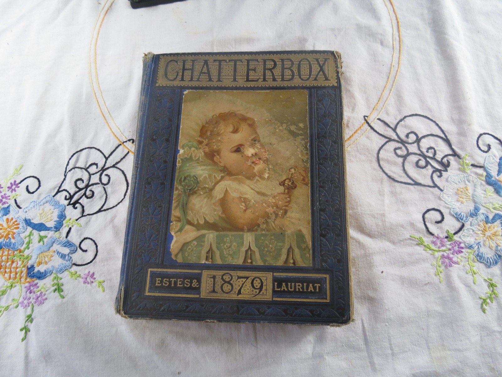 Antique 1879 Chatterbox Hardcover Book Collectible RARE Estes & Lauriat