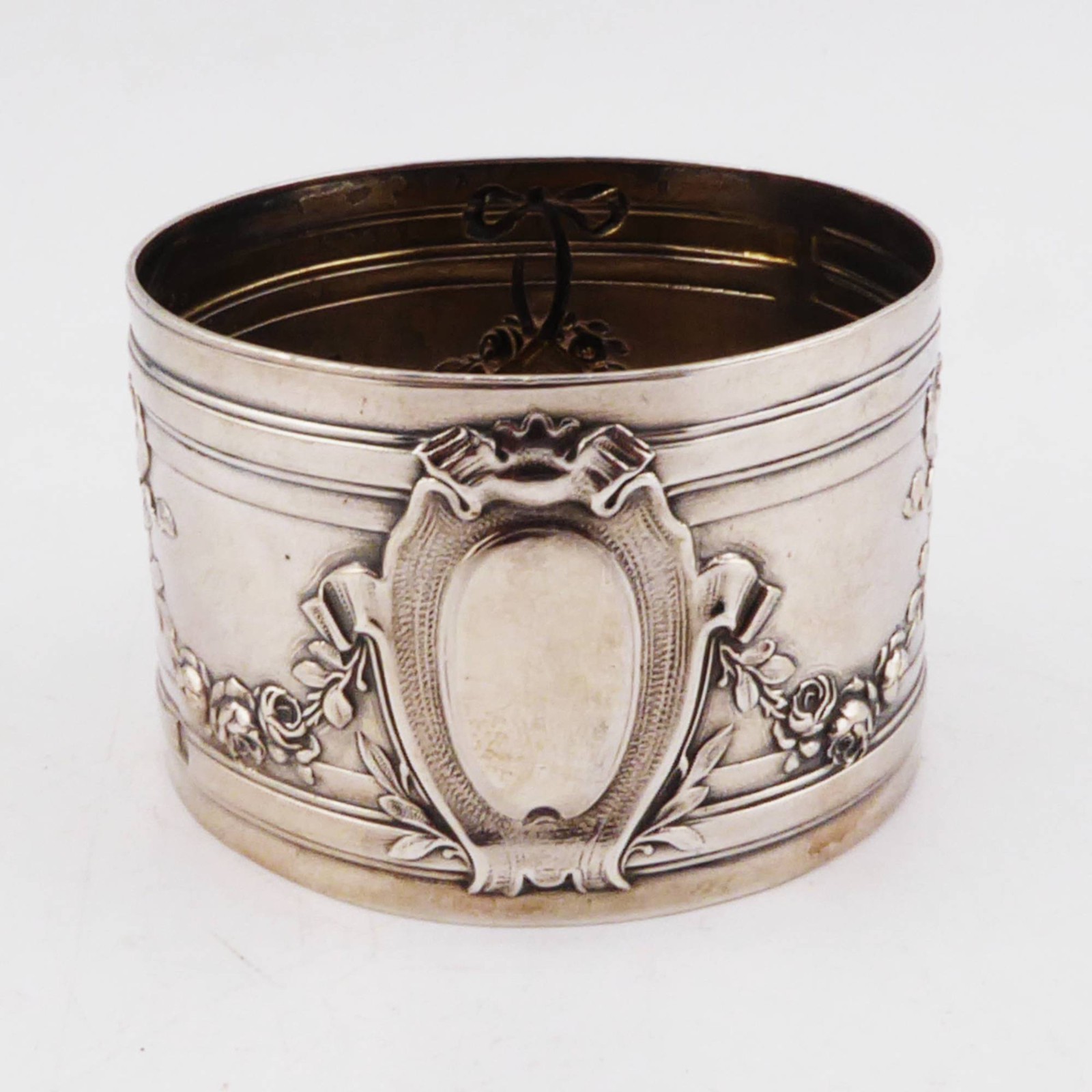 Antique French Silver Napkin Ring c1900 Antique French Silver Napkin Ring c1900
