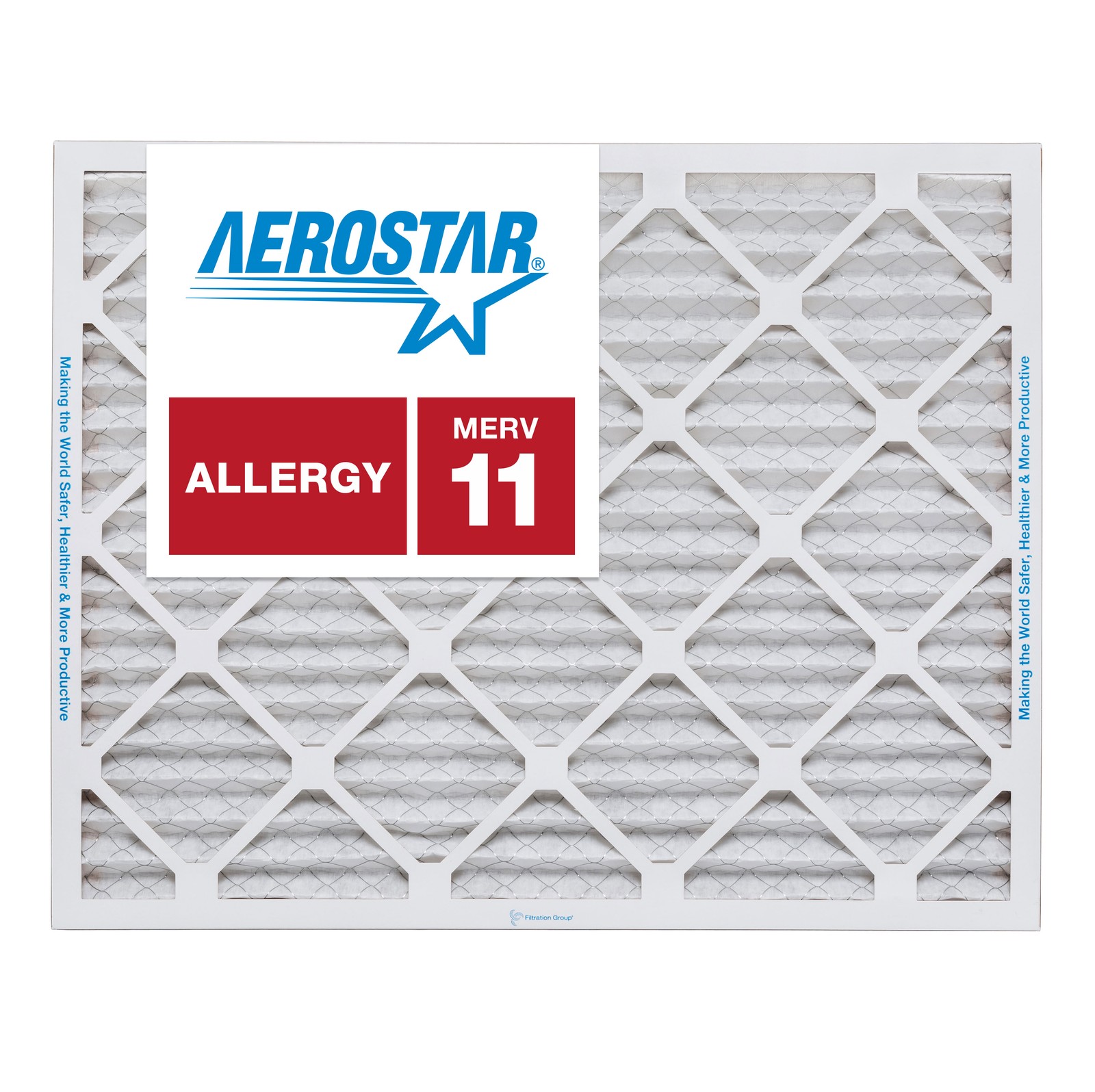 Aerostar 16x21x1 MERV 11 Furnace Air Filter, 4 Pack