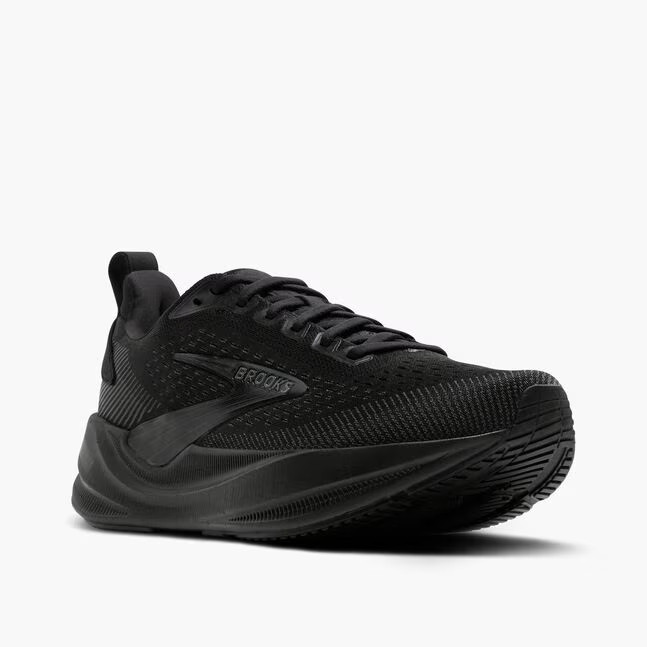 Brooks Running Shoes Men\'s Ghost Max 4 Wide 2E Black/Black/Ebony