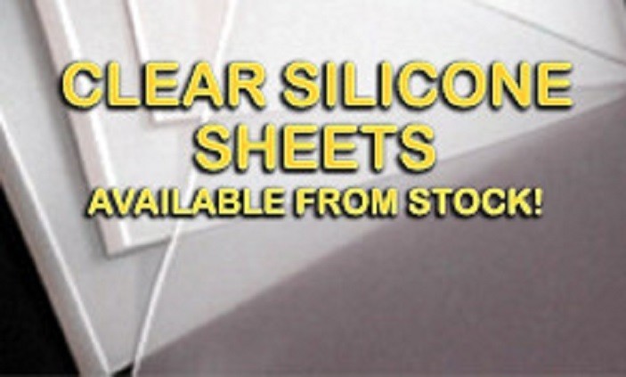 Clear Silicone Rubber Sheet 300mm X 300mm  X 3mm thick