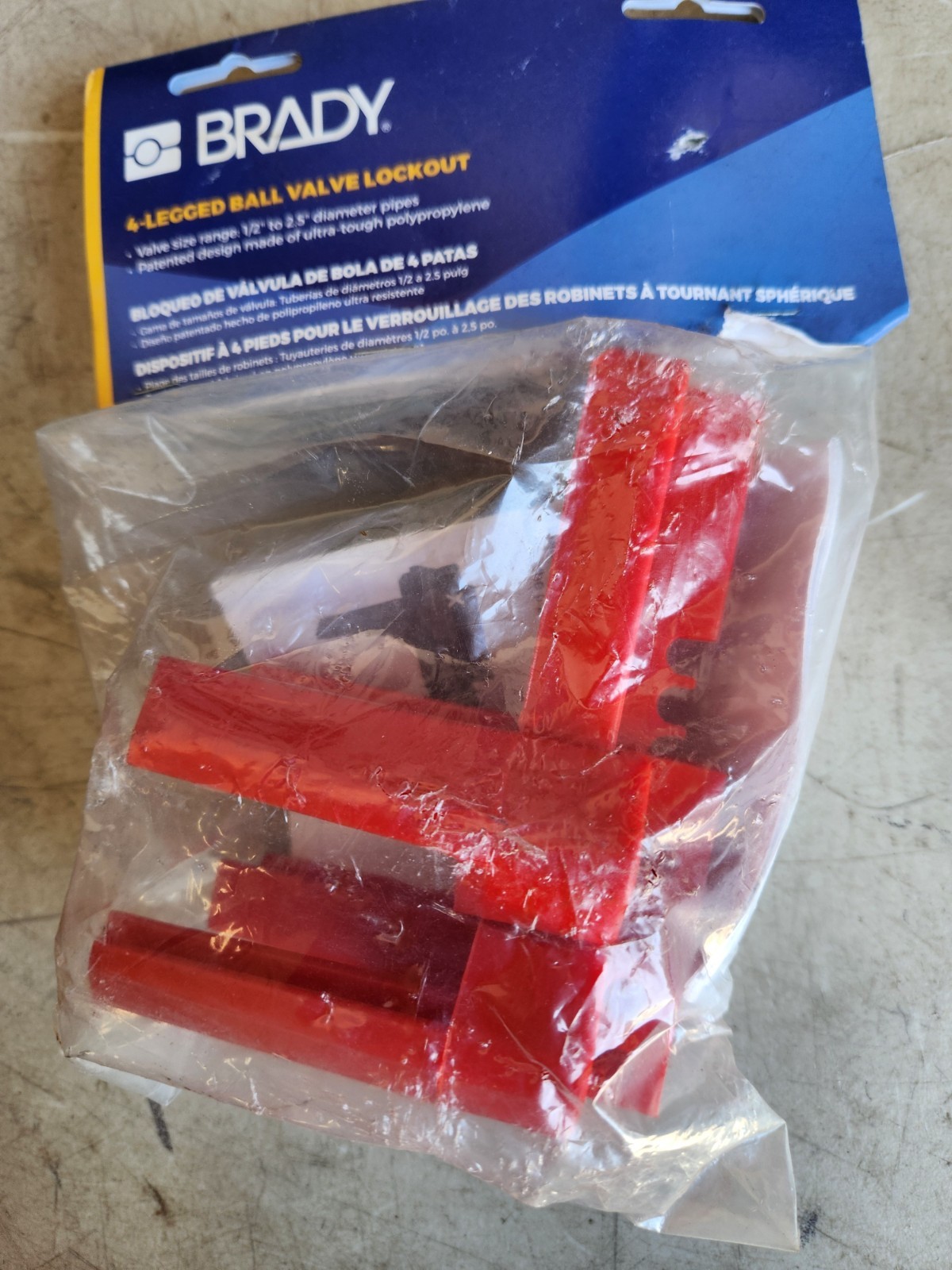*NEW* Brady 45341 Ball Valve Lock-Out (#223)