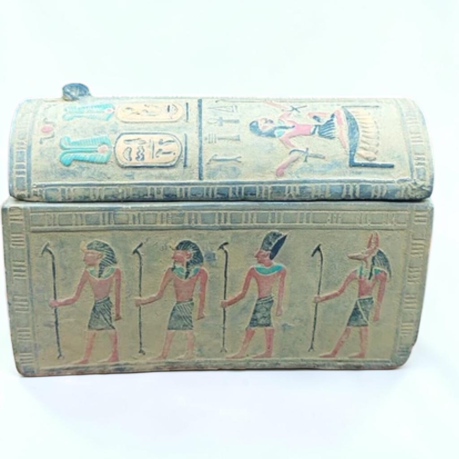 Pharaonic Jewelry Box Engraved with Hieroglyphs Egyptian Gift Decor Box Sets