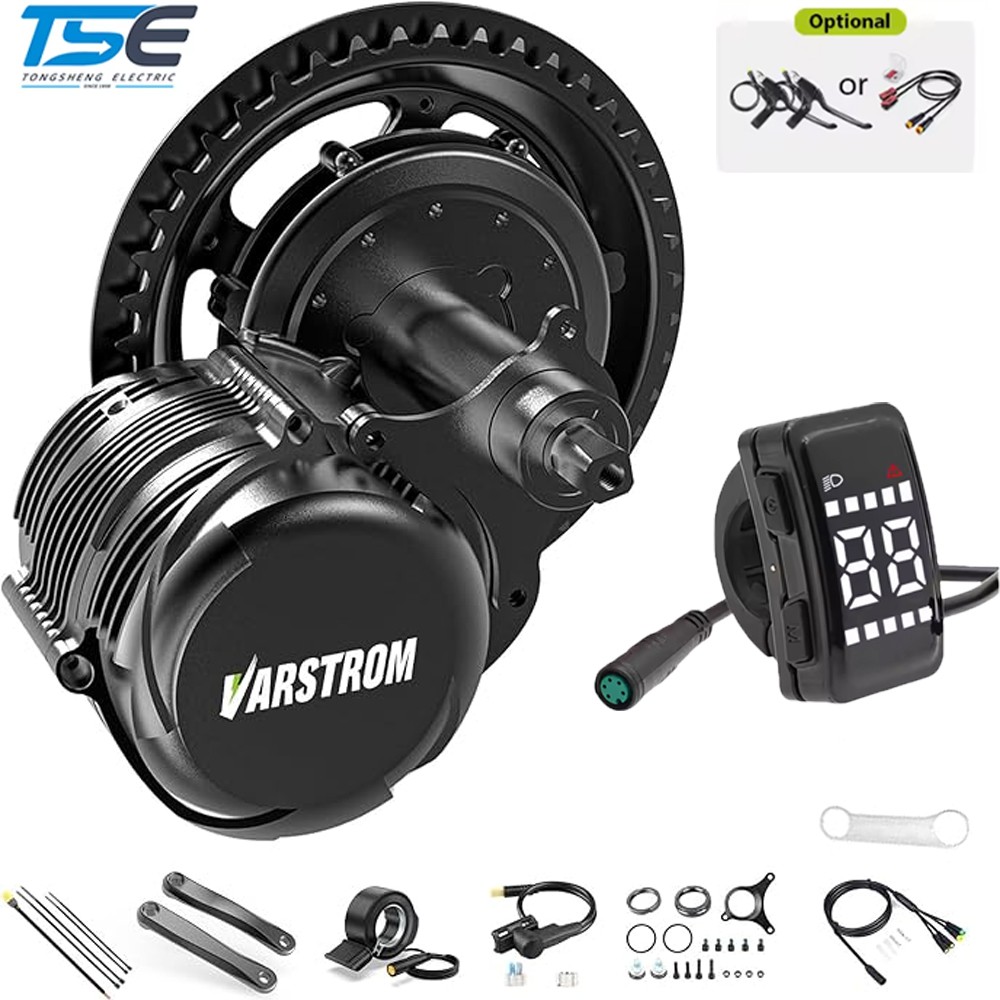 48V750W Torque Sensor TongSheng TSDZ8 Mid Drive Motor Kit EBike Conversion Kit