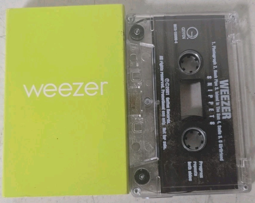 WEEZER GREEN ALBUM 2001 PROMO CASSETTE - 5 SONGS SNIPPETS - TESTED - RARE WEEZER GREEN ALBUM 2001 PROMO CASSETTE - 5 SONGS SNIPPETS - TESTED - RARE