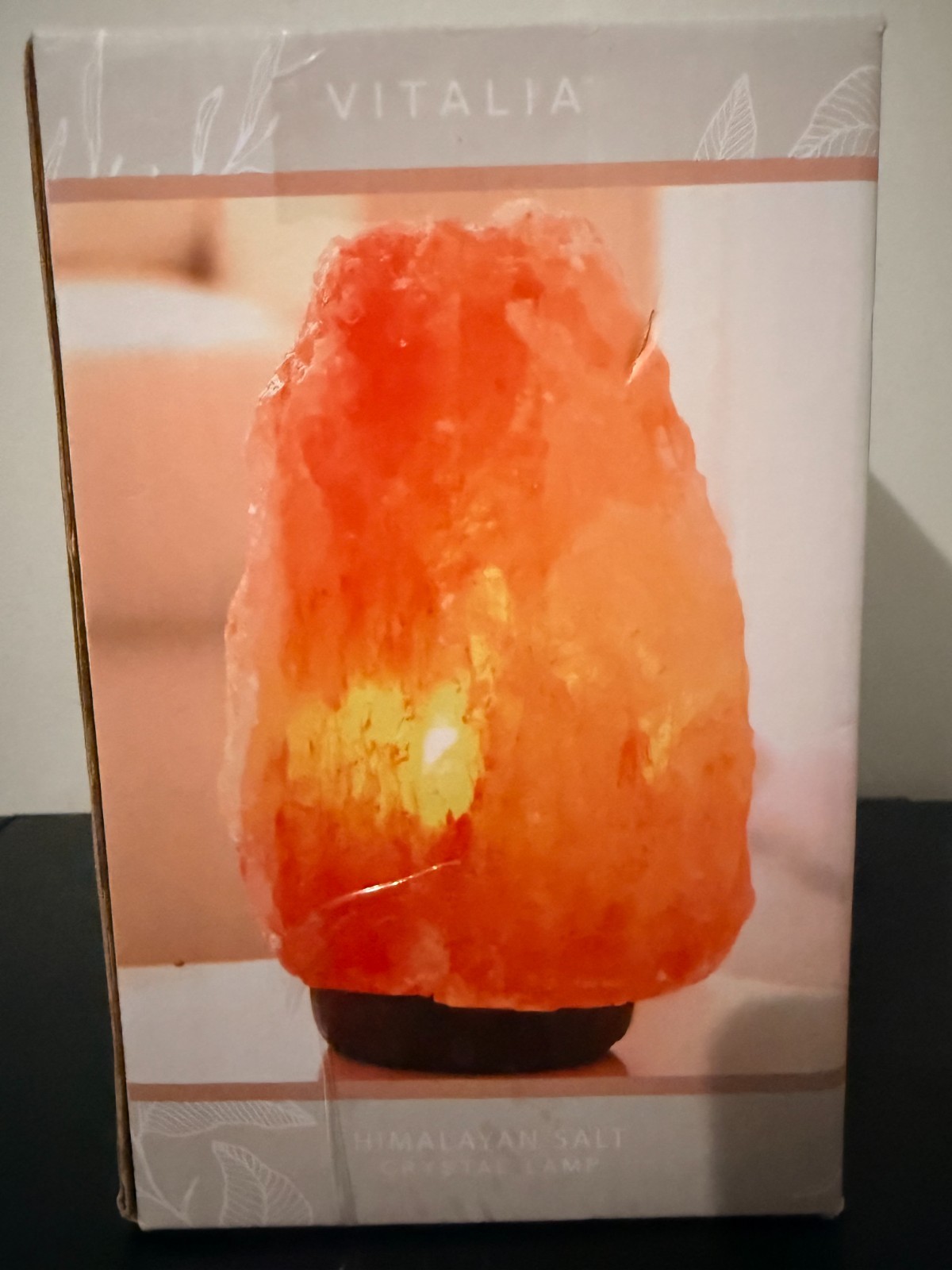 Vitalia Himalayan Glow Hand Carved Natural Crystal Salt Lamp Large 8\ Vitalia Himalayan Glow Hand Carved Natural Crystal Salt Lamp Large 8\