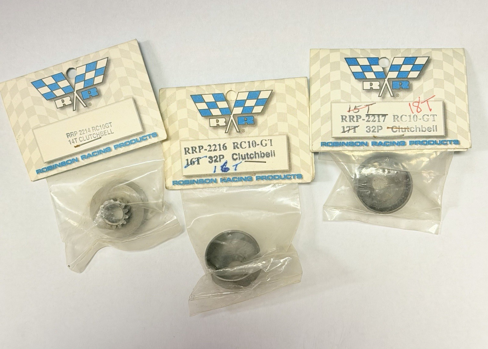 Vintage RRP Robinson Racing RC10GT Clutch Bell Lot Of 3 Vintage RRP Robinson Racing RC10GT Clutch Bell Lot Of 3
