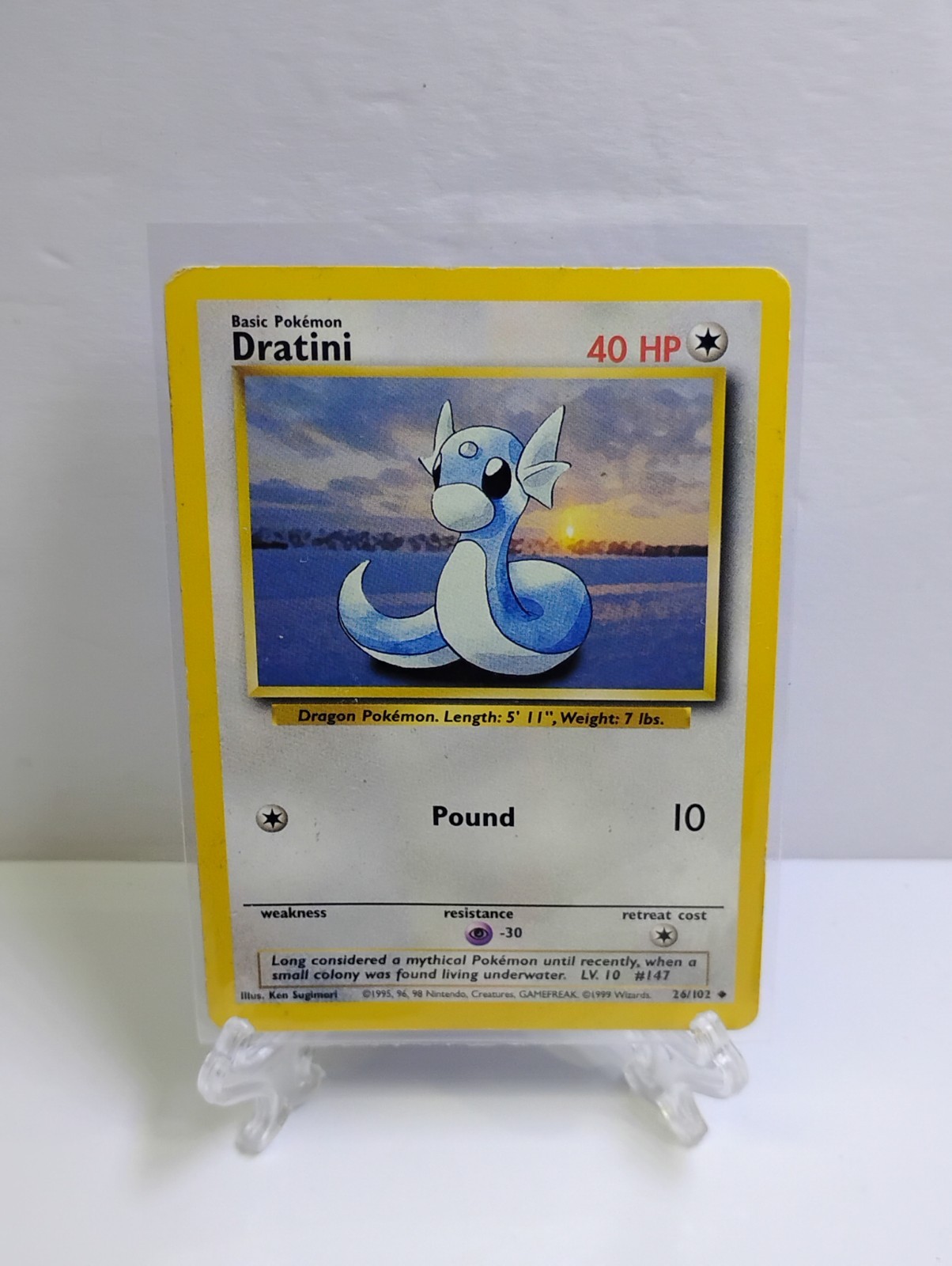 Pokémon Dratini 26/97 Dragon Uncommon Regular Basic HP 50 Tail Slap 10