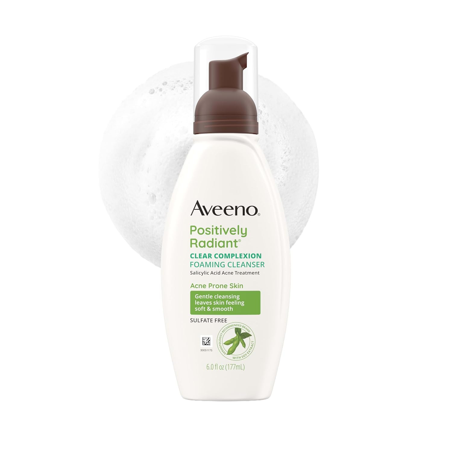 Aveeno Positively Radiant Clear Complexion Foaming Face Cleanser, 6 Fl. Oz Aveeno Positively Radiant Clear Complexion Foaming Face Cleanser, 6 Fl. Oz