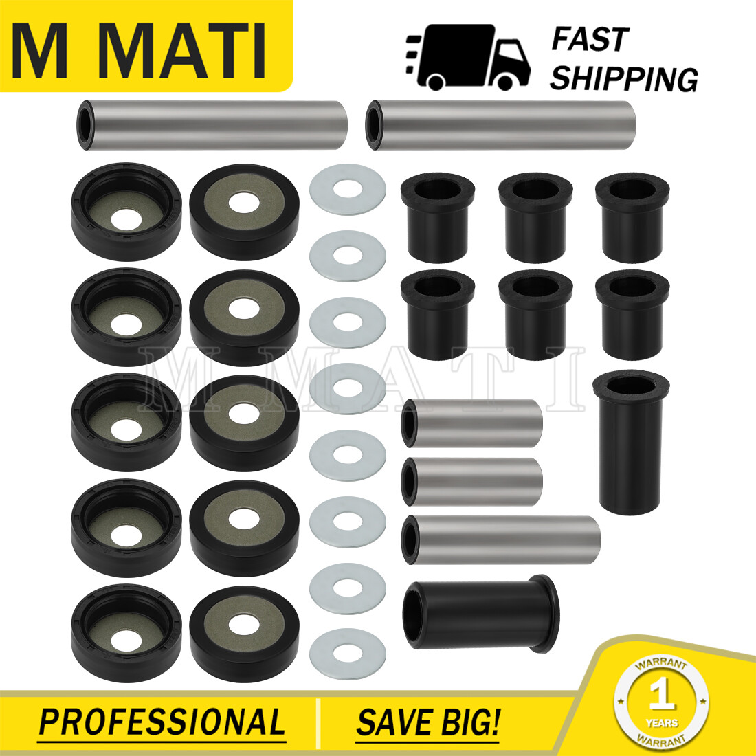 Rear A-Arm Bushing Spacer Rebuild Kit for Suzuki King Quad 700 LTA700X 2005-2007