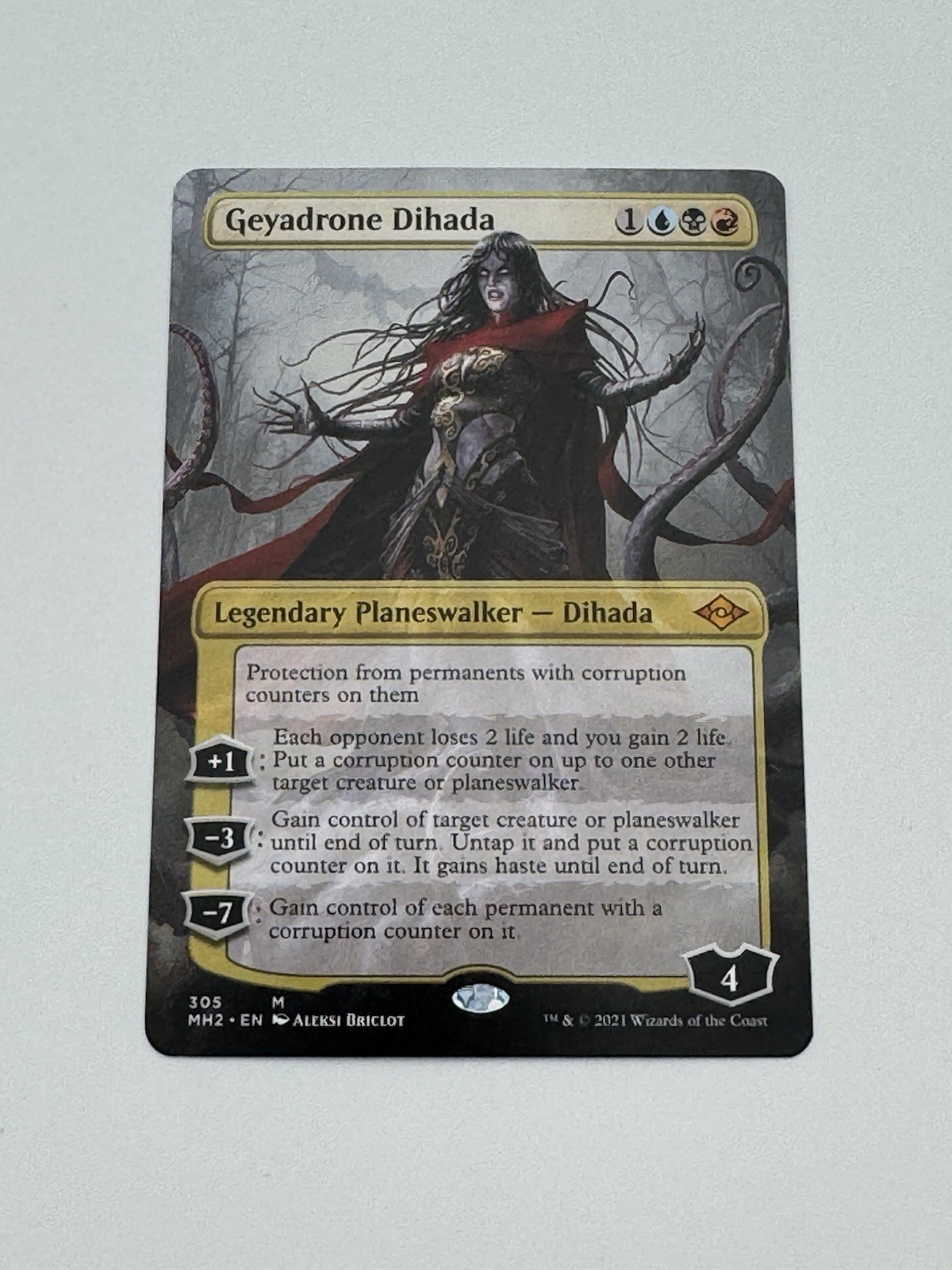 MTG Geyadrone Dihada Borderless Planeswalker Modern Horizons 2 MH2 Magic MTG NM MTG Geyadrone Dihada Borderless Planeswalker Modern Horizons 2 MH2 Magic MTG NM