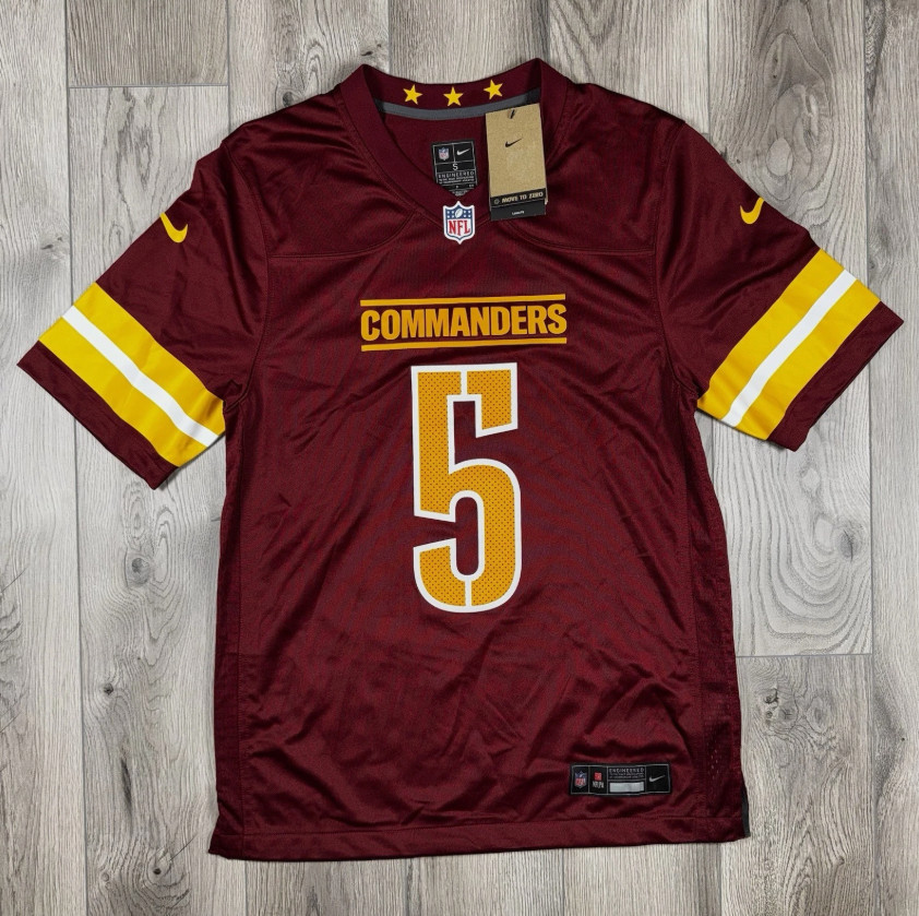 Washington Commanders Jayden Daniels #5 Jersey Men’s S-2XL NWT Washington Commanders Jayden Daniels #5 Jersey Men’s S-2XL NWT