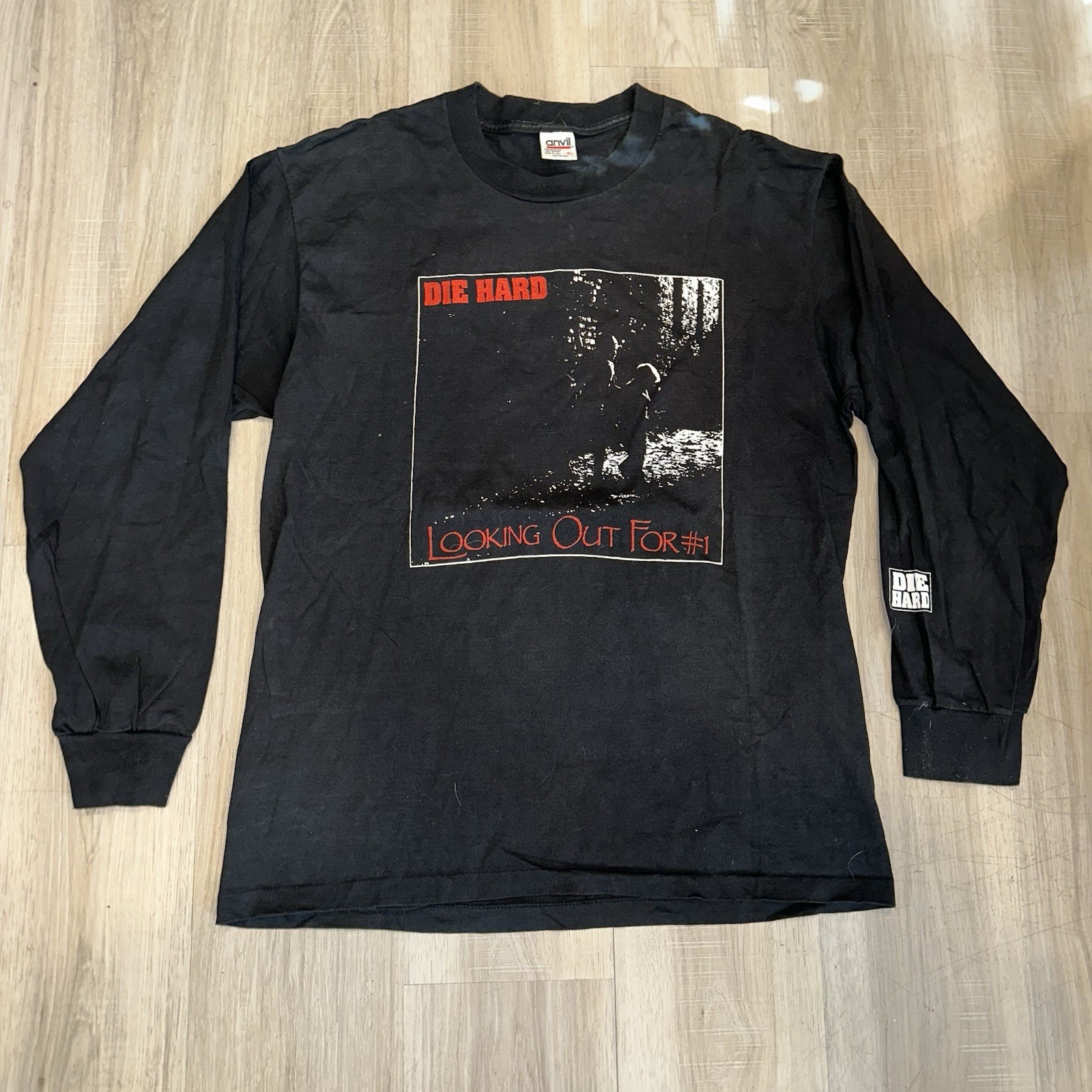 Vtg 90s Die Hard Integrity Conversion Records Hardcore Long Sleeve Tshirt Sz XL