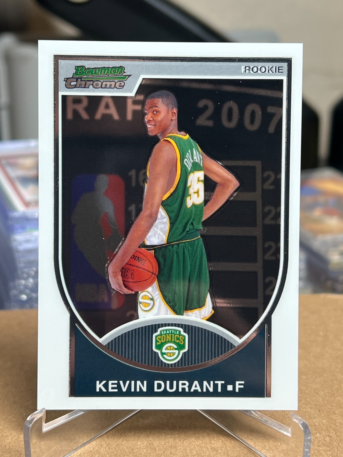 2007-08 Bowman Draft Picks & Stars - Chrome Rookie Kevin Durant #111 /2999 (RC)
