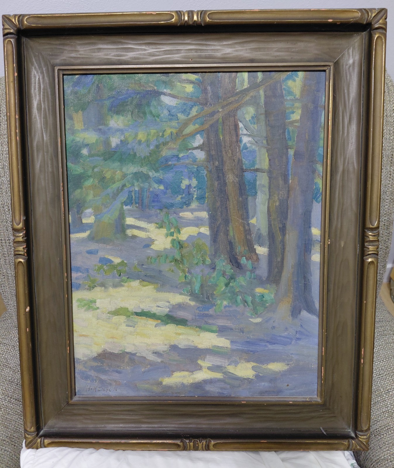 Haidee Kenyon (1876-1944) Wisconsin Impressionist Oil Painting Landscape