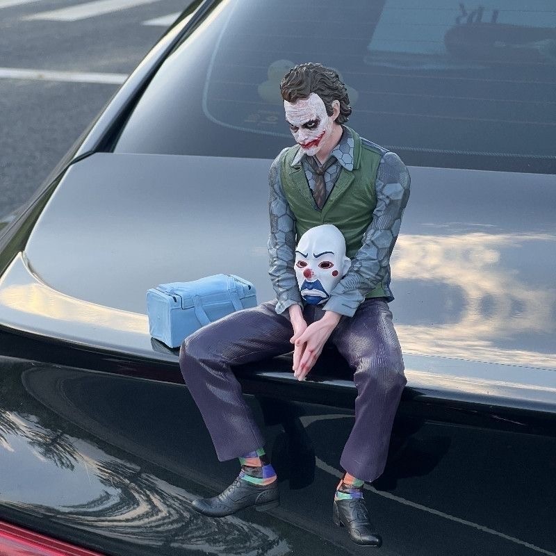 The Joker Figure Car Accessory Car Mounted Joker The Dark Figure 10cm* The Joker Figure Car Accessory Car Mounted Joker The Dark Figure 10cm*