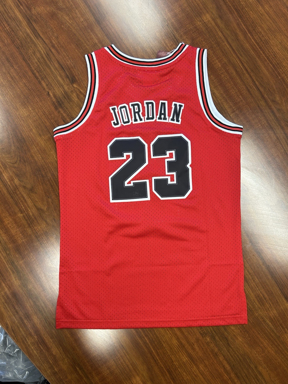 Michael Jordan #23 Bulls Red Retro Kids Youth Medium 10/12 Stitched Jersey Michael Jordan #23 Bulls Red Retro Kids Youth Medium 10/12 Stitched Jersey