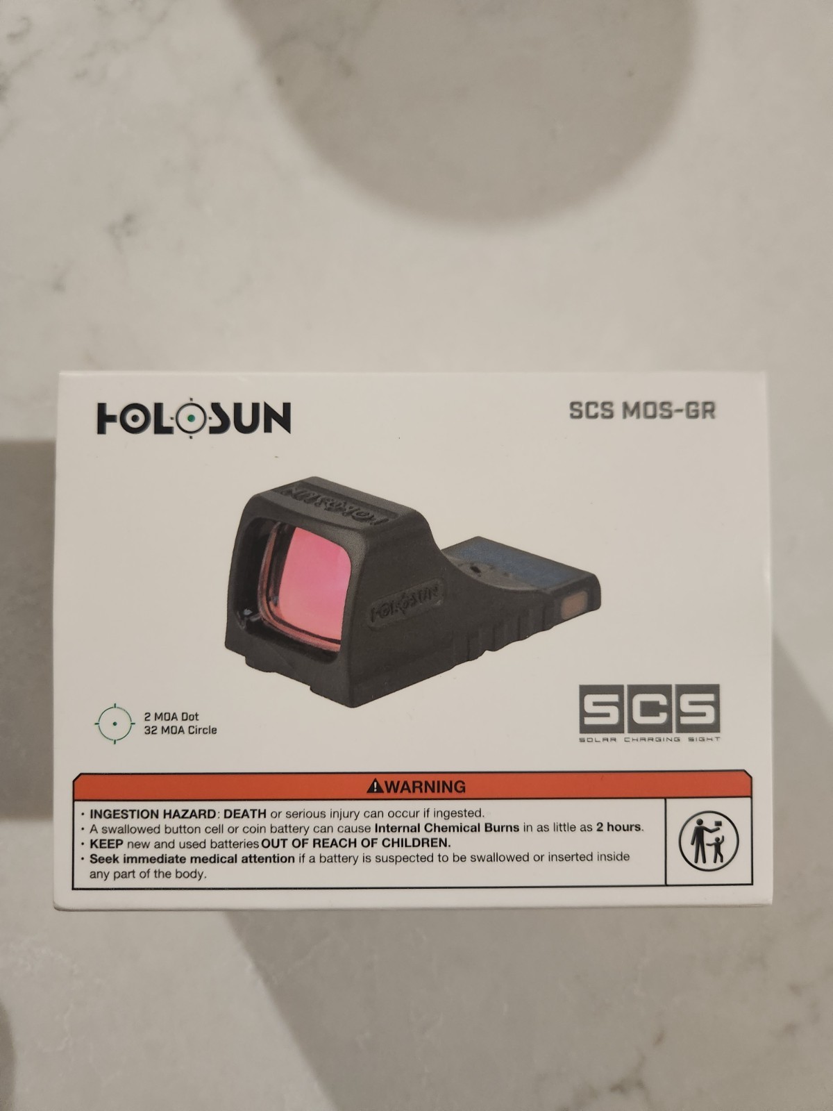 HOLOSUN SCS MOS-GR Green Dot Sight Solar Charging Multi Reticle Black For Glock HOLOSUN SCS MOS-GR Green Dot Sight Solar Charging Multi Reticle Black For Glock
