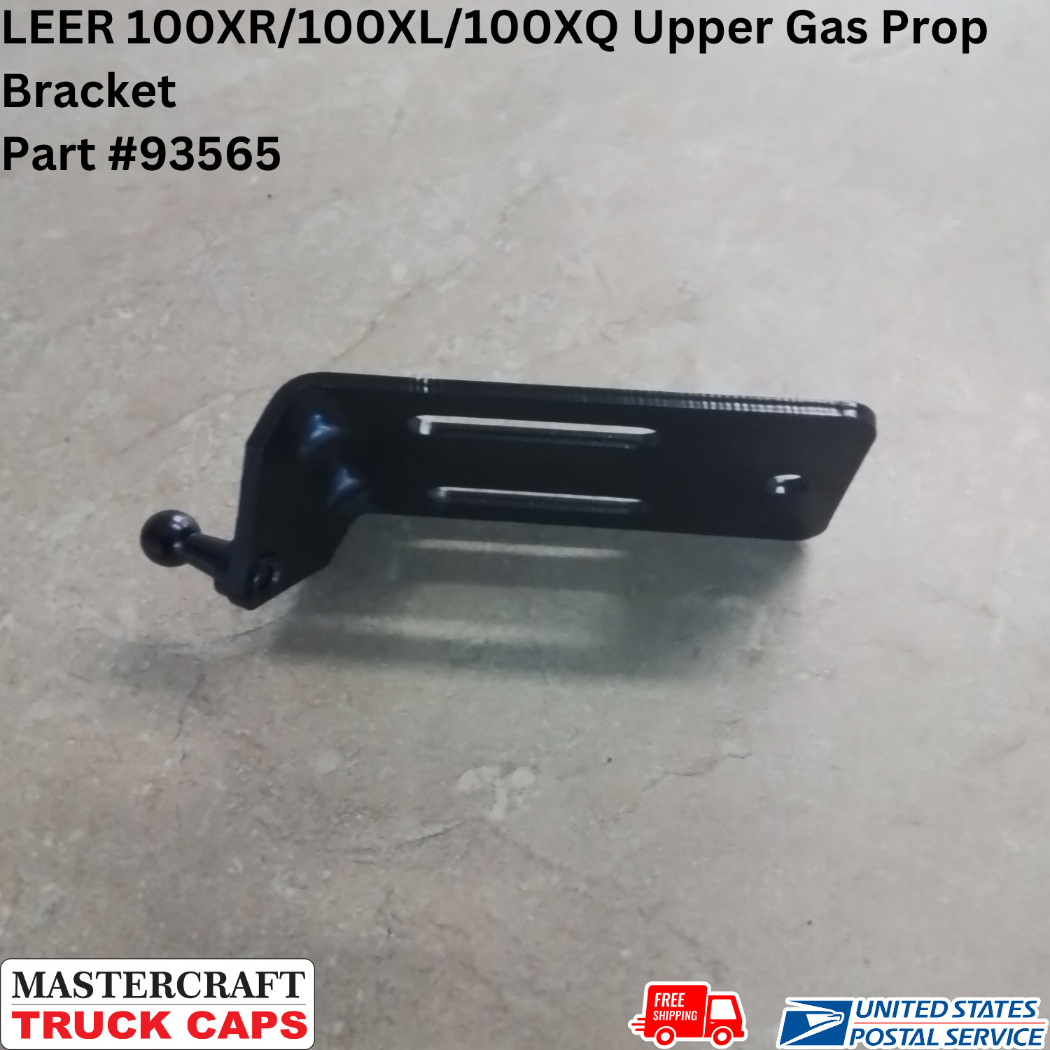 LEER 100XR/100XL/100XQ Upper Gas Prop Bracket, #93565 LEER 100XR/100XL/100XQ Upper Gas Prop Bracket, #93565