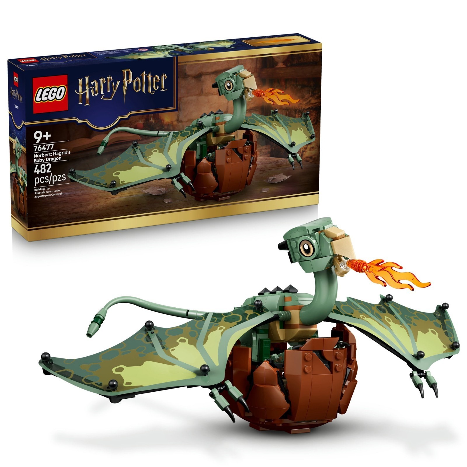 LEGO Harry Potter Norbert: Hagrid's Baby Dragon For Ages 9+, 76477 WLM Christmas