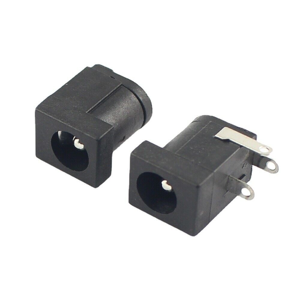 5pcs DC female DIP 3pin socket connector DC005 5.5x2.1mm for #fb